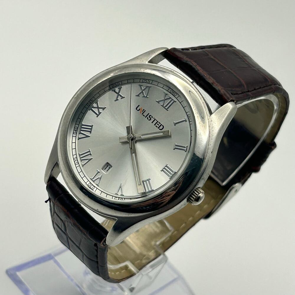 Unlisted by Kenneth Cole Men’s Quartz Dress Watch Working New Battery